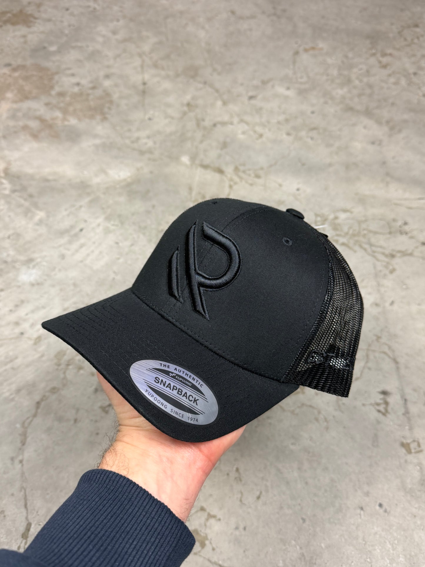 TRIPLE BLACK TRUCKER HAT