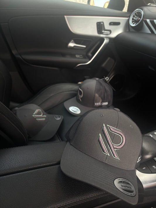 MINT GREY TRUCKER CAP