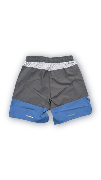 NAVY ABSTRACT SHORTS