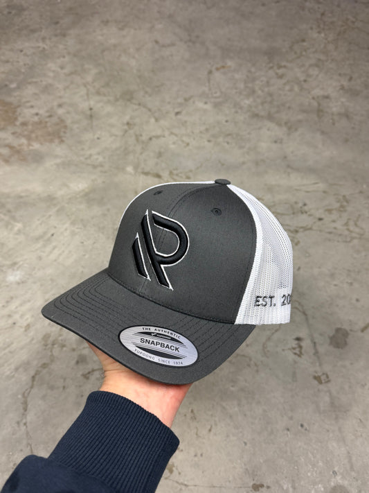 GRAPHITE GREY TRUCKER HAT