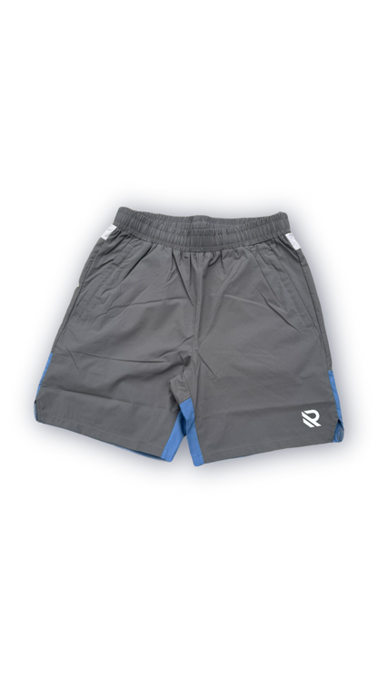 NAVY ABSTRACT SHORTS